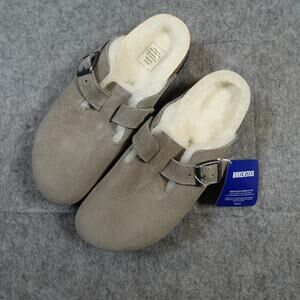 Birkenstock Boston Womens 38 Shearling Clog NEW Lambskin Leather